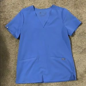 Figs Casma scrub top. Size S, blue